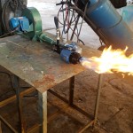 Foto Teste maçarico com GLP 02